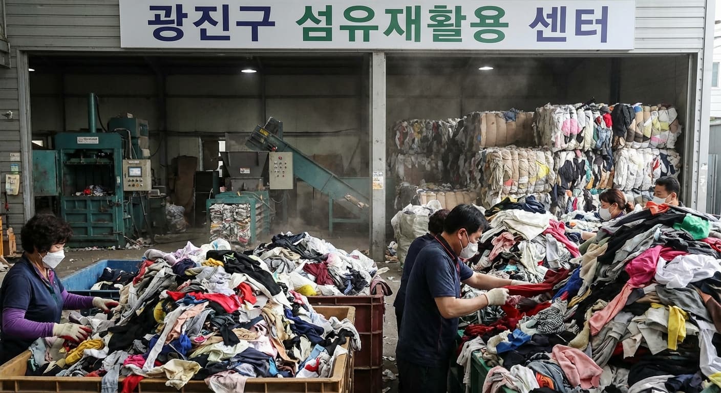 광진구, 폐원단 처리비용 지원사업 확대…섬유업계 경영난 해소 기대